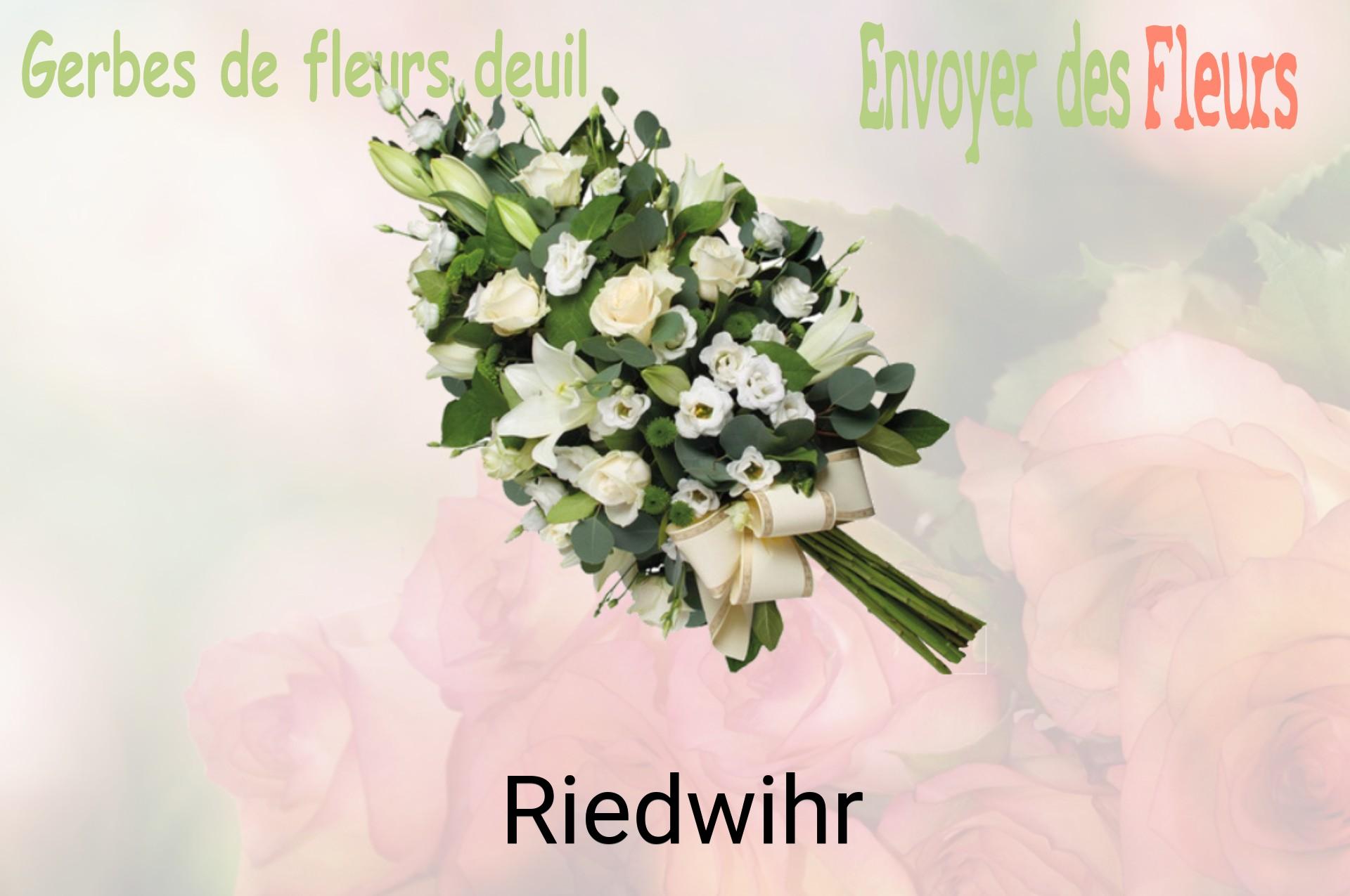 Gerbe de fleurs de deuil livrée à Riedwihr